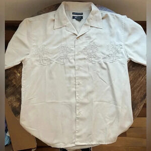 BRUNO mens sueded microfiber shirt. Size: L.